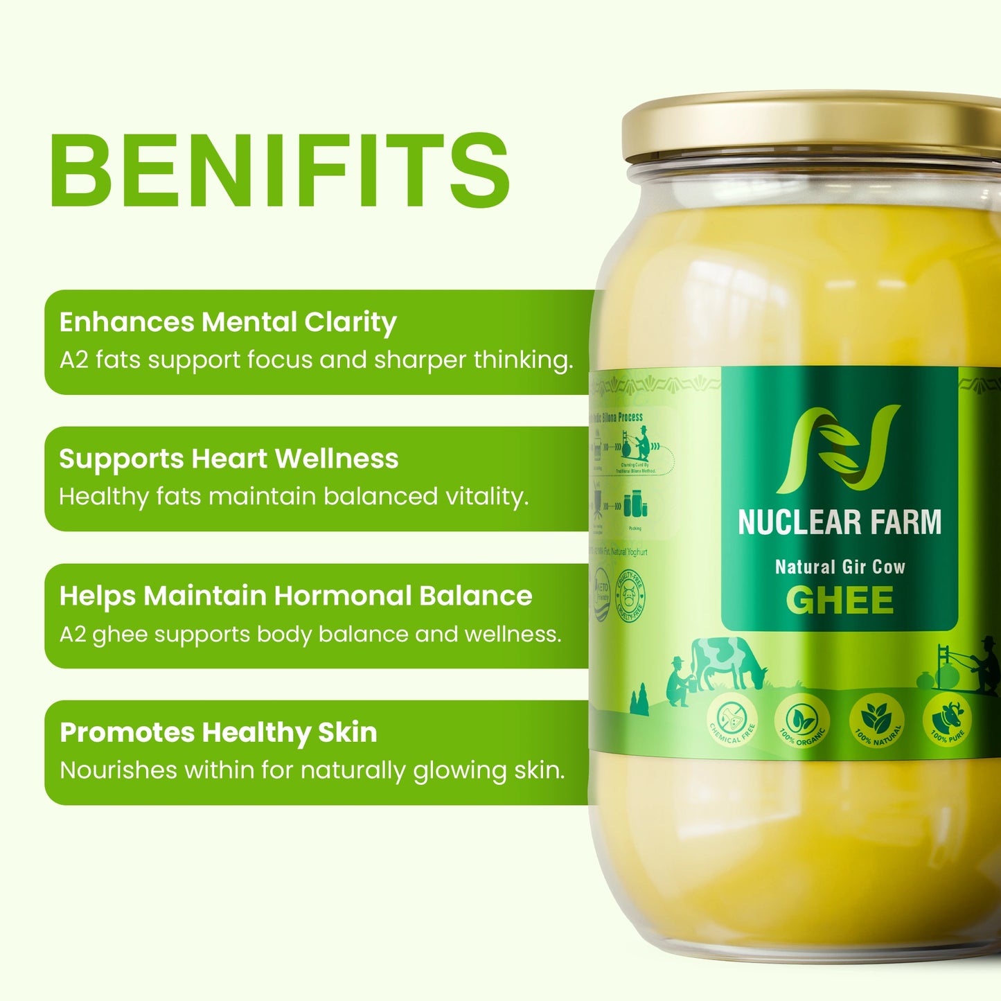 A2 Gir Cow Ghee - 1 L