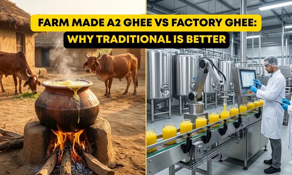 Farm Made A2 Ghee vs Factory Ghee: Why Traditional is Better