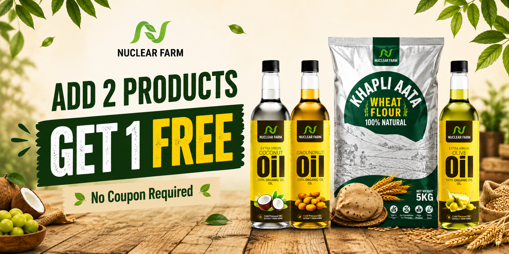 Buy 1 Get 1 FREE – Daily Essentials Banner