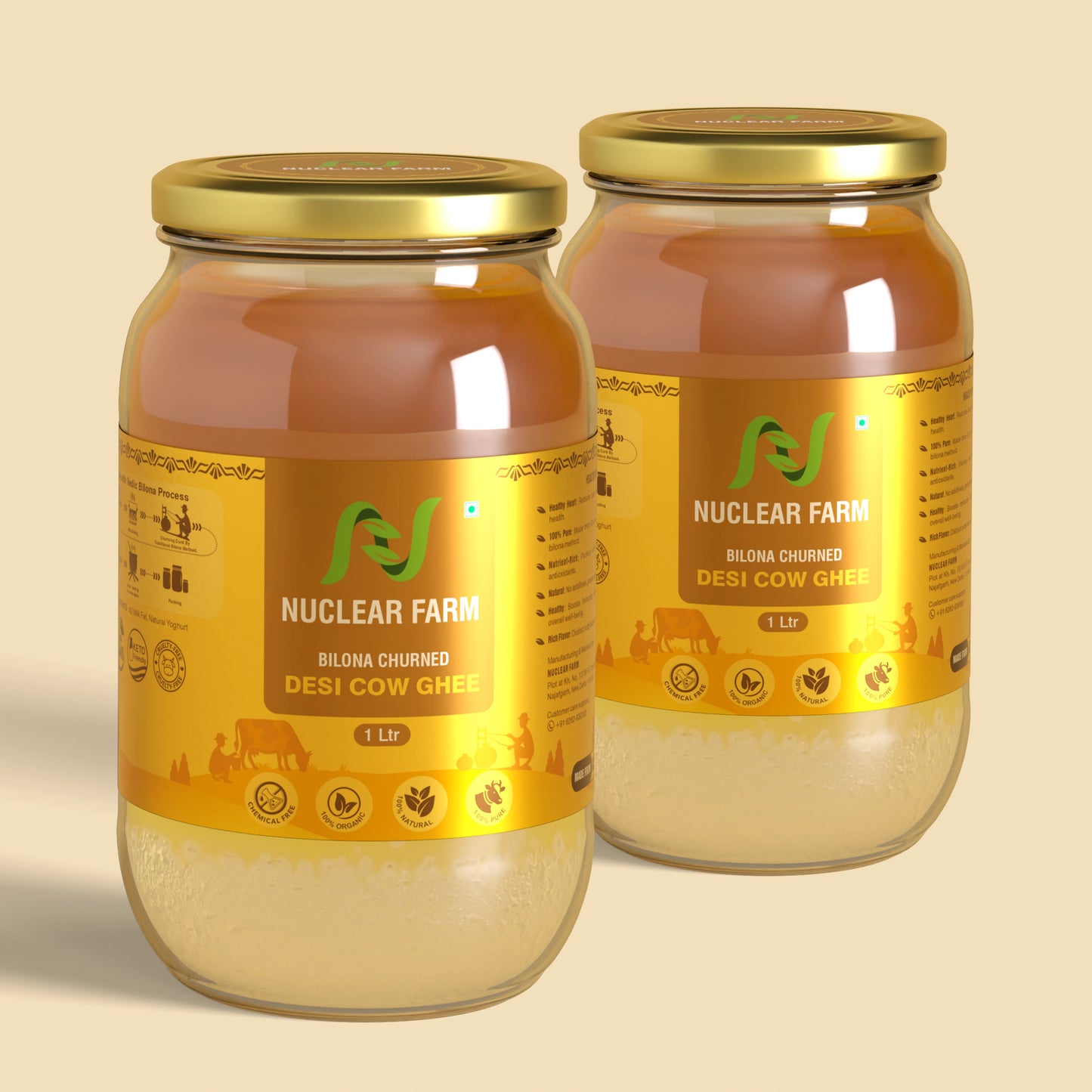 Desi Cow Ghee - 2 L