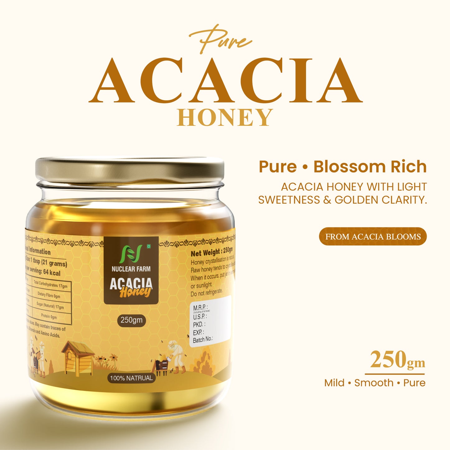 Acacia Honey - 250 Mg