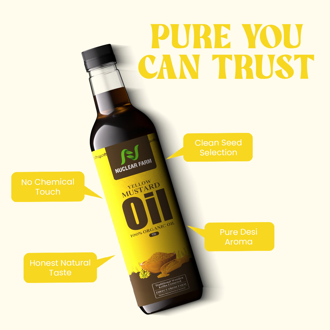Yellow Mustard Oil and Desi Cow Ghee