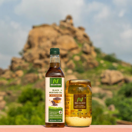 Desi Cow Ghee and Black Mustard Oil